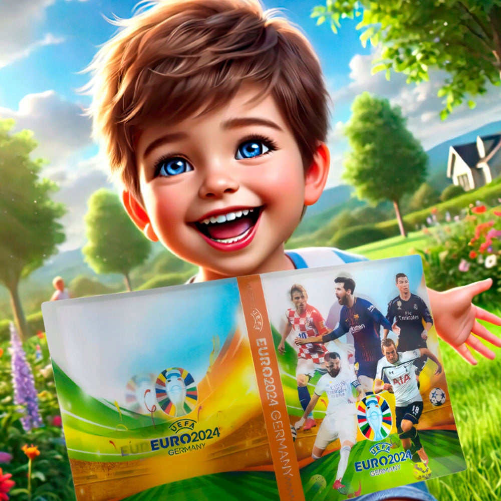 ALBUM Z KARTAMI PIŁKARSKIMI, +120 SZTUK, 3D EURO 2024 PROJEKT DO WYBORU