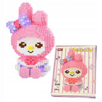 ZESTAW KLOCKI 3D DUŻA FIGURKA MY MELODY KUROMI KLOCKÓW 3834 EL. NA PREZENT