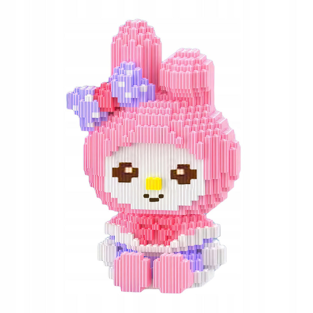 ZESTAW KLOCKI 3D DUŻA FIGURKA MY MELODY KUROMI KLOCKÓW 3834 EL. NA PREZENT
