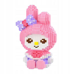 ZESTAW KLOCKI 3D DUŻA FIGURKA MY MELODY KUROMI KLOCKÓW 3834 EL. NA PREZENT