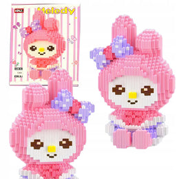 ZESTAW KLOCKI 3D DUŻA FIGURKA MY MELODY KUROMI KLOCKÓW 3834 EL. NA PREZENT