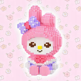 ZESTAW KLOCKI 3D DUŻA FIGURKA MY MELODY KUROMI KLOCKÓW 3834 EL. NA PREZENT
