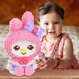 ZESTAW KLOCKI 3D DUŻA FIGURKA MY MELODY KUROMI KLOCKÓW 3834 EL. NA PREZENT