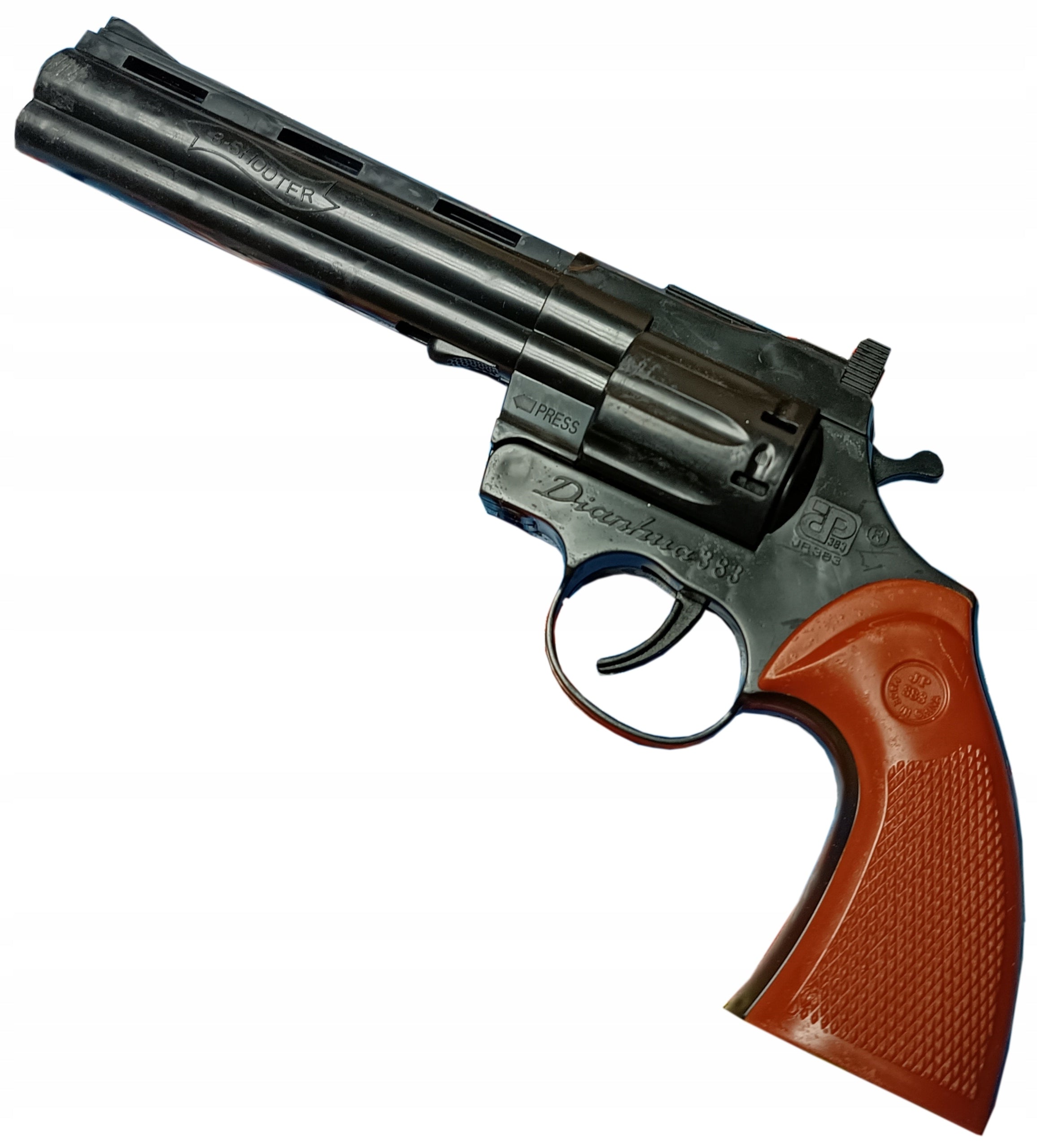 PISTOLET NA KAPISZONY REWOLWER 25 CM Z DŹWIĘKIEM ZABAWKA DLA DZIECI