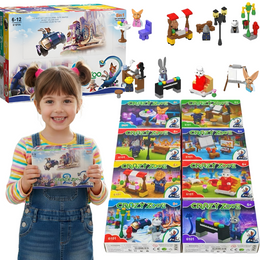 KLOCKI KONSTRUKCYJNE ZOO 2 ZESTAW 8W1 | DIY | 6+ ZWIERZOGRÓD JUDY I NICK