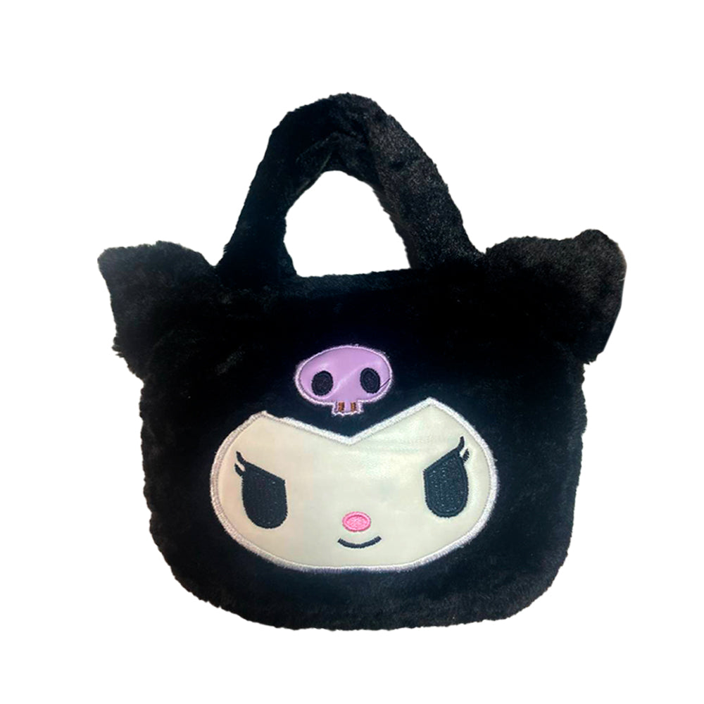 PLUSZOWA TORBA MY MELODI KUROMI MASKOTKA DLA DZIECI PLUSZOWA CZARNY TORBA 30*20 см