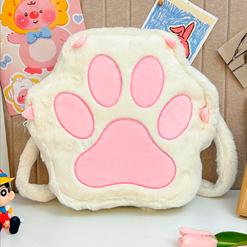 PLECAK PLUSZOWY KOCIA ŁAPA MASKOTKA DLA DZIECI PLUSZOWA TORBA 40*40 см