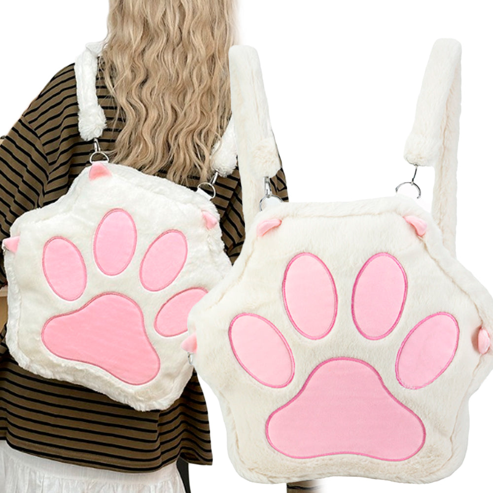 PLECAK PLUSZOWY KOCIA ŁAPA MASKOTKA DLA DZIECI PLUSZOWA TORBA 40*40 см