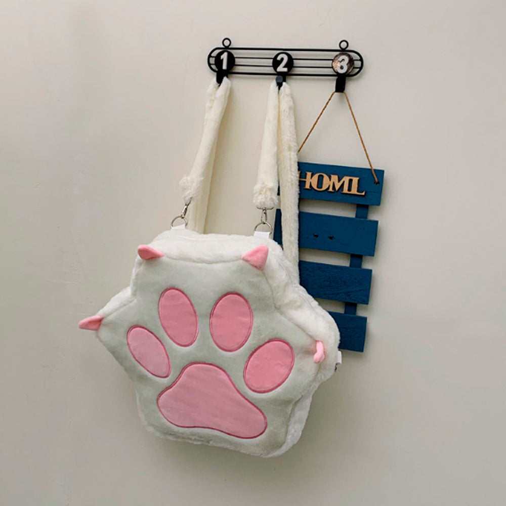 PLECAK PLUSZOWY KOCIA ŁAPA MASKOTKA DLA DZIECI PLUSZOWA TORBA 40*40 см