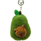 PLUSZOWY BRELOK KAPIBARA W AWOKADO CAPYBARA(15 CM)
