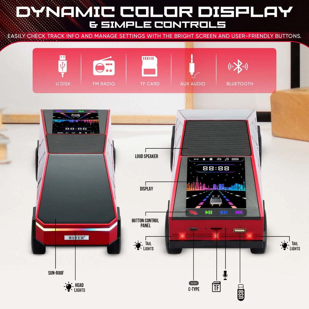 PRZENOŚNY GŁOŚNIK BLUETOOTH CYBERTRUCK (WS-580)