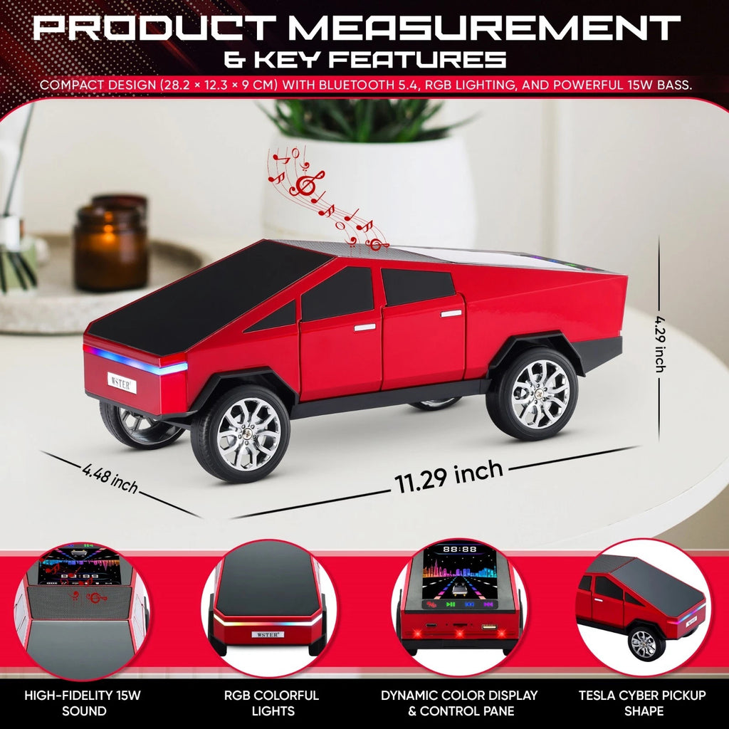 PRZENOŚNY GŁOŚNIK BLUETOOTH CYBERTRUCK (WS-580)