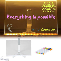 TABLICA 3D PODŚWIETLANA DO RYSOWANIA LED USB + MAZAKI DLA DZIECKA 20x30 CM