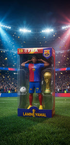 FIGURKA PIŁKARZ FIFA MESSI RONALDO YAMAL 25 CM Z PIŁKĄ PREZENT DLA DZIECKA