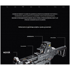 MEGA CONSTRUCTOR BROŃ KARABIN ASIC 1609 CZĘŚCI UMP-45 PREZENT