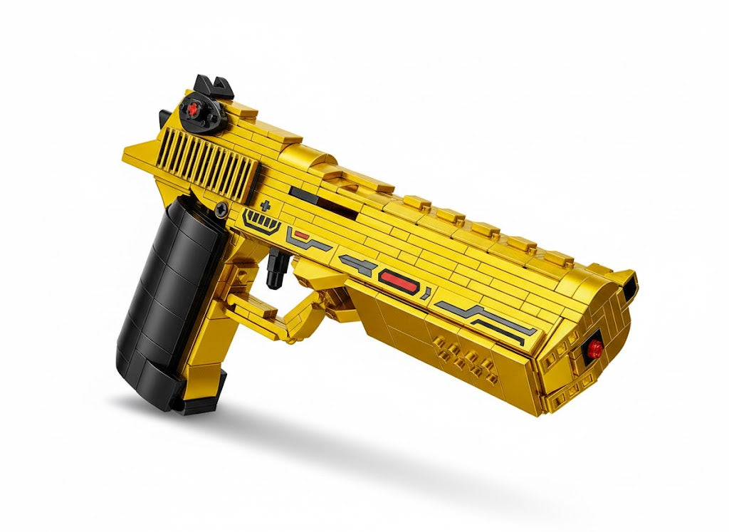 KLOCKI KONSTRUKCYJNE DESERT EAGLE 2W1 – PISTOLET & MECH | 503 ELEMENTY