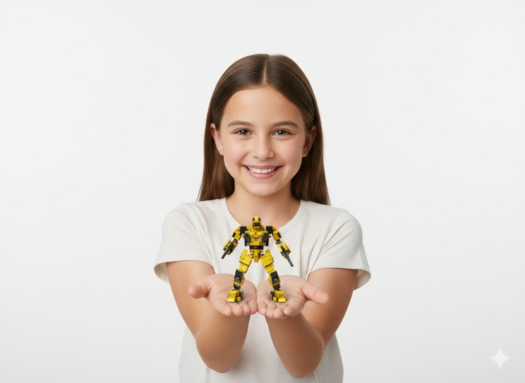 KLOCKI KONSTRUKCYJNE DESERT EAGLE 2W1 – PISTOLET & MECH | 503 ELEMENTY