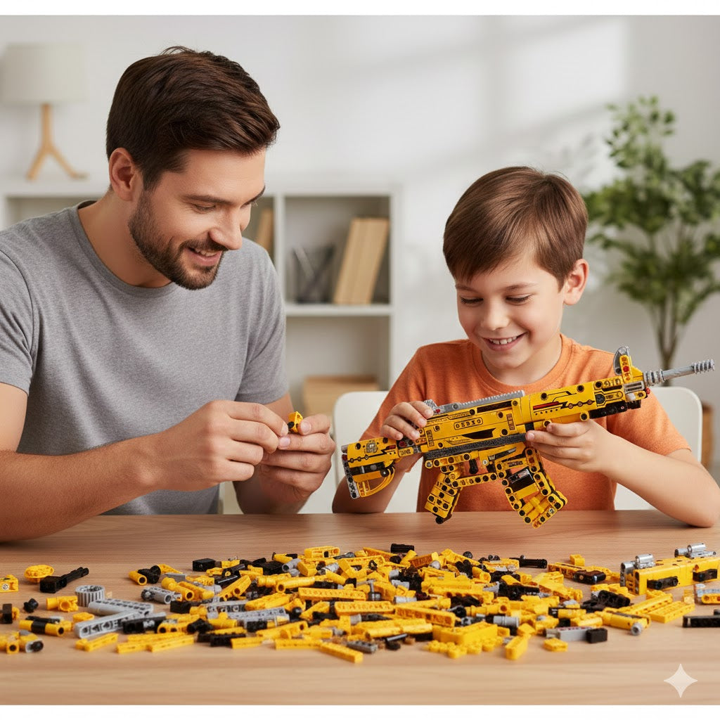 KLOCKI KONSTRUKCYJNE AUTOMAT M4A1 – KARABIN WOJSKOWY | 452 ELEMENTY