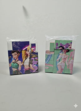 MAGNETYCZNY ZESTAW KONSTRUKCYJNY 100 PCS PUZZLE K-POP DEMON HUNTERS (6 OBRAZKÓW)