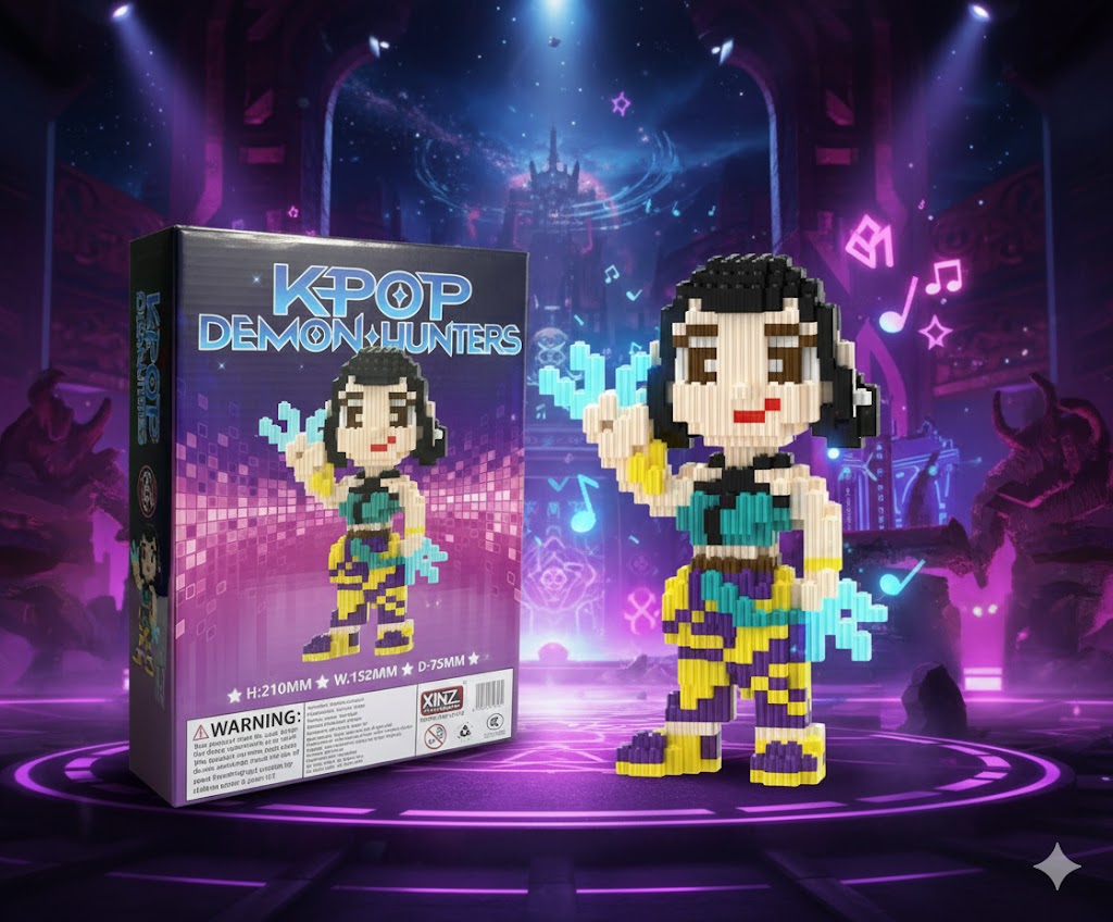 KLOCKI 3D FIGURKA K-POP DEMON HUNTERS 1447 ELEMENTÓW