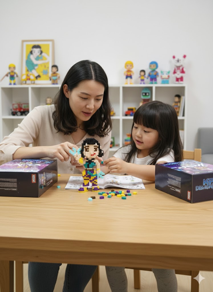 KLOCKI 3D FIGURKA K-POP DEMON HUNTERS 1447 ELEMENTÓW