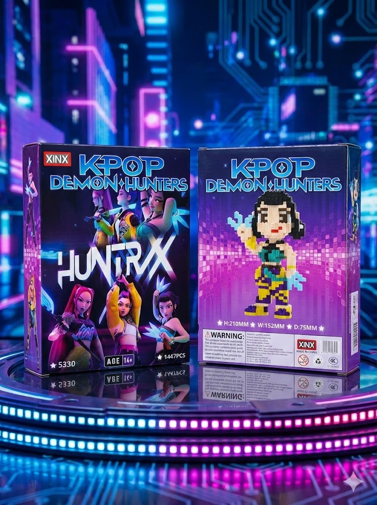 KLOCKI 3D FIGURKA K-POP DEMON HUNTERS 1447 ELEMENTÓW