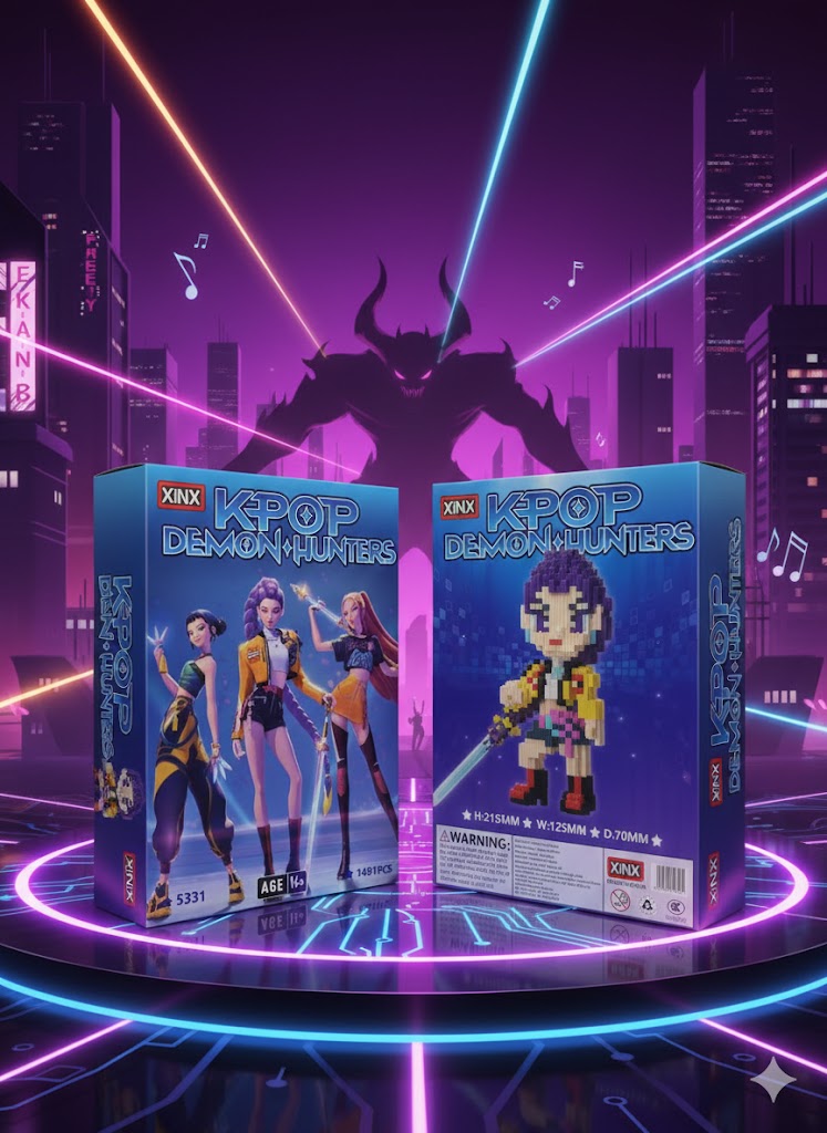 KLOCKI KPOP  ŁOWCZYNIE DEMONÓW RUMI  1491 PCS