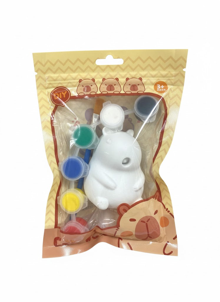 KAPIBARA DIY ZABAWKA DO WŁASNORĘCZNEGO MALOWANIA FARBKAMI CAPYBARA