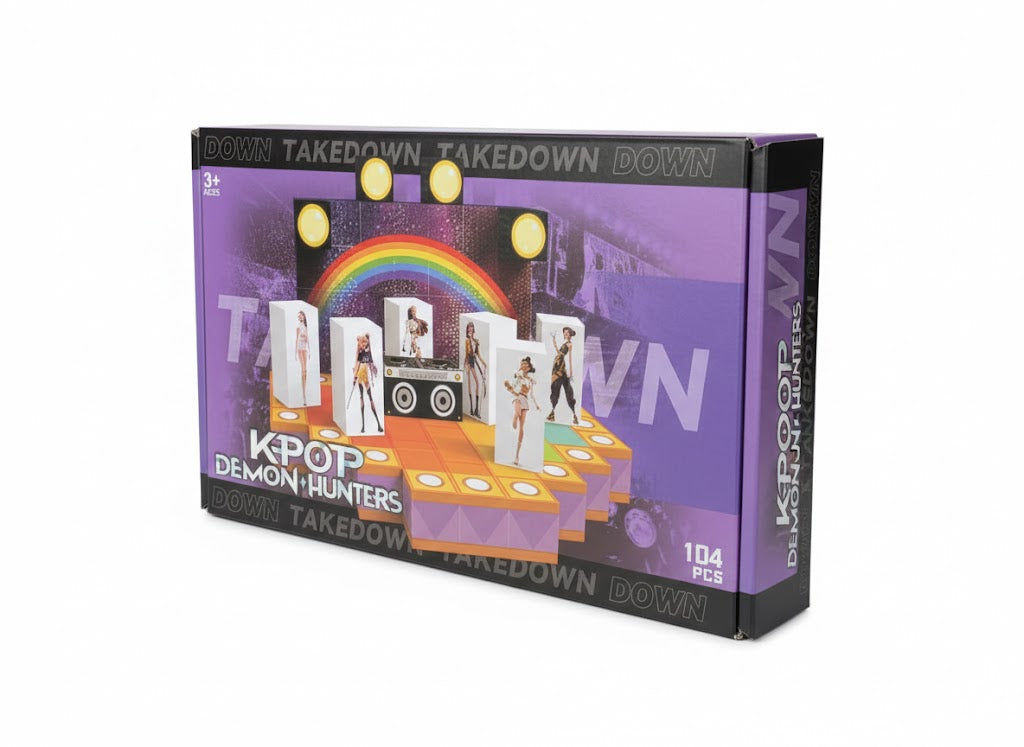 MAGNETYCZNA UKŁADANKA K-POP DEMON HUNTERS 150 PCS ZESTAW MAGNESÓW KLOCKI