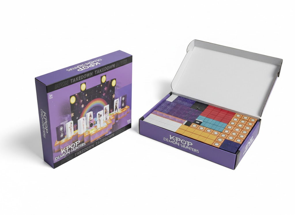 MAGNETYCZNA UKŁADANKA K-POP DEMON HUNTERS 150 PCS ZESTAW MAGNESÓW KLOCKI