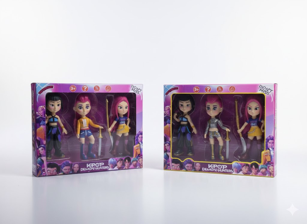 ZESTAW FIGUREK K-POP HUNTRIX, MIRA, ZOYE, RUMI 14 CM OŁOWCY DEMONÓW