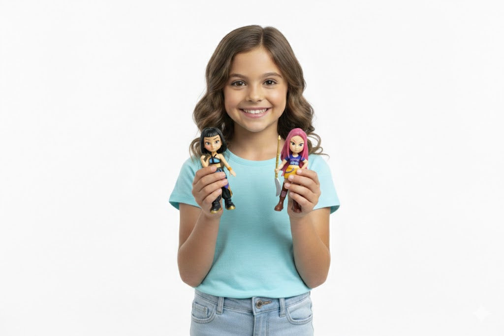 ZESTAW FIGUREK K-POP HUNTRIX, MIRA, ZOYE, RUMI 14 CM OŁOWCY DEMONÓW