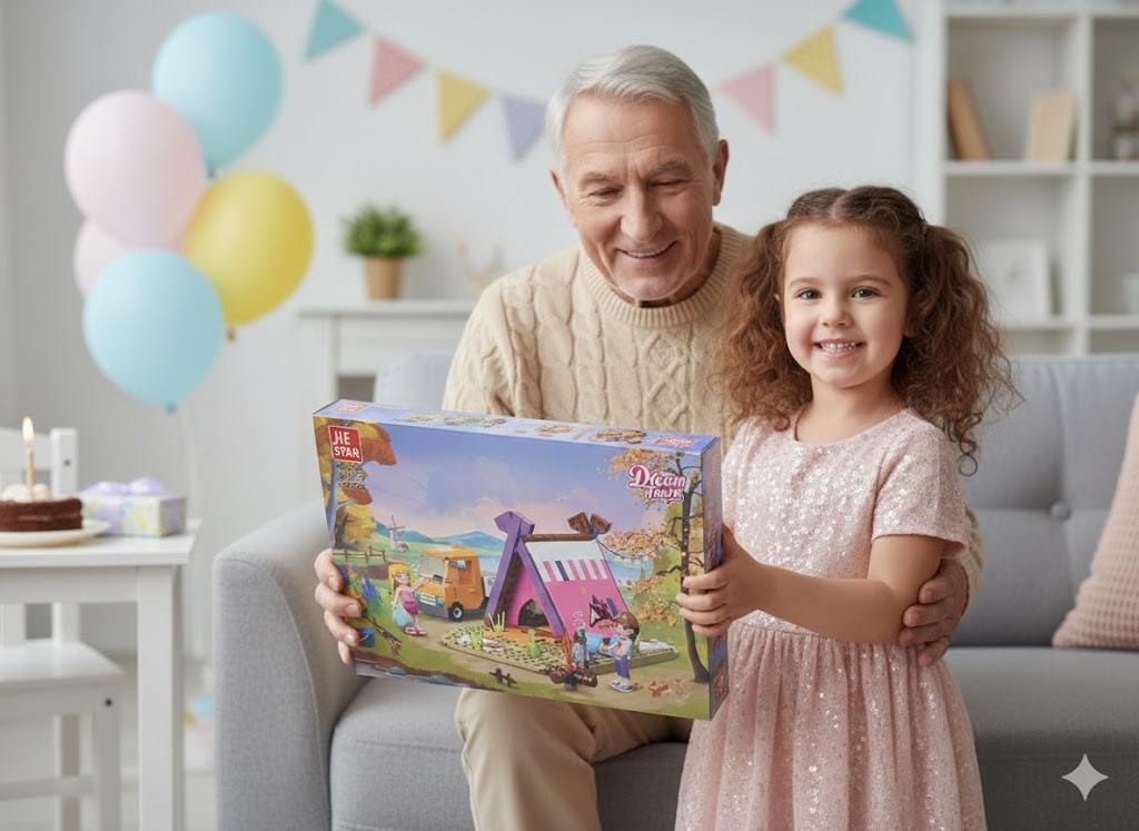 KLOCKI DREAM TOWN ZESTAW KEMPINGOWY Z NAMIOTEM + 2 FIGURKI (348 EL.)