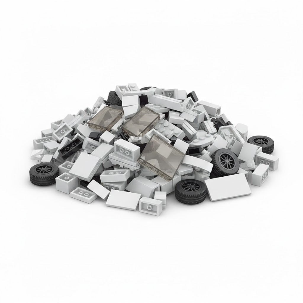 ZDALNIE STEROWANY SAMOCHÓD Z KLOCKÓW PICKUP CYBERTRUCK STYLE 242 EL.1:20