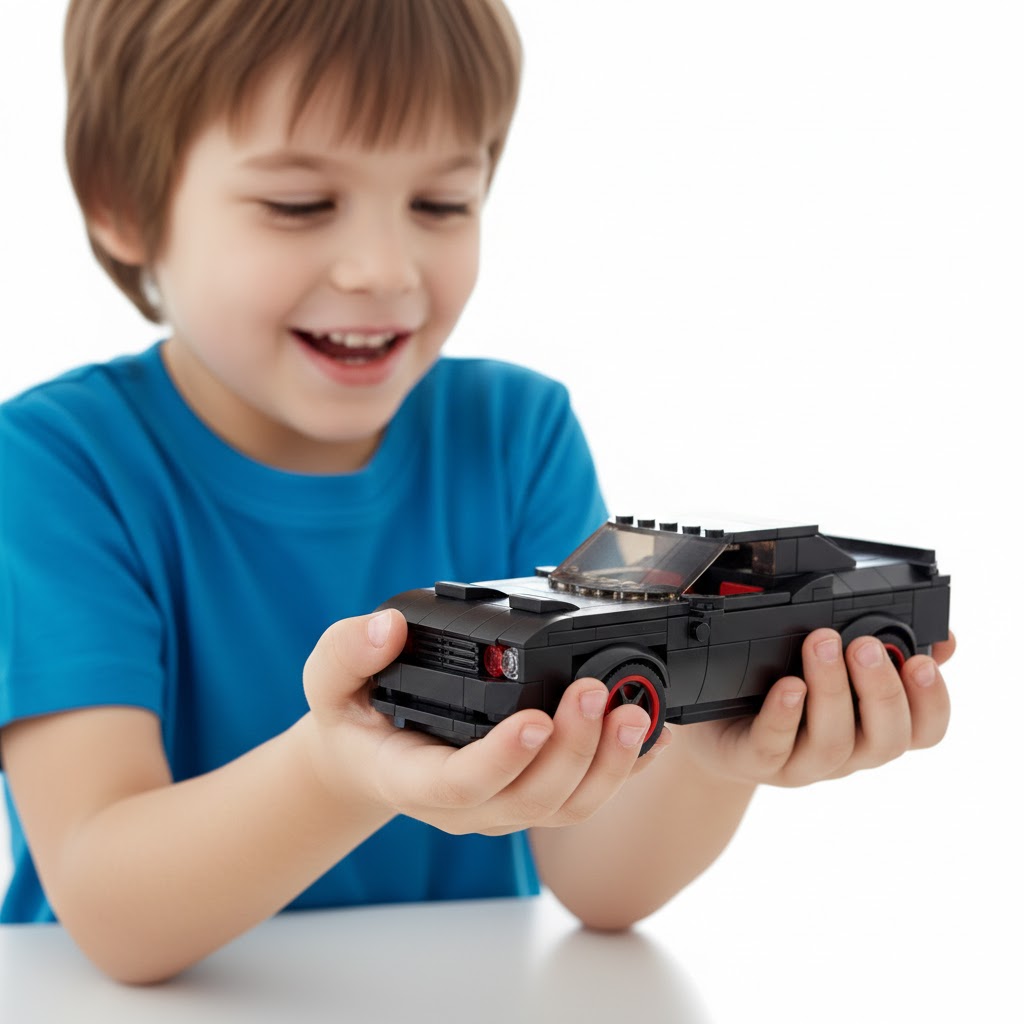 ZDALNIE STEROWANY SAMOCHÓD Z KLOCKÓW BLOCK RC CAR 244 EL. SKALA 1:20