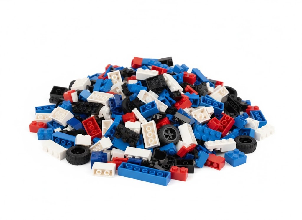 ZDALNIE STEROWANY SAMOCHÓD Z KLOCKÓW RC SPORTOWE AUTO 1:20 (243 EL.)