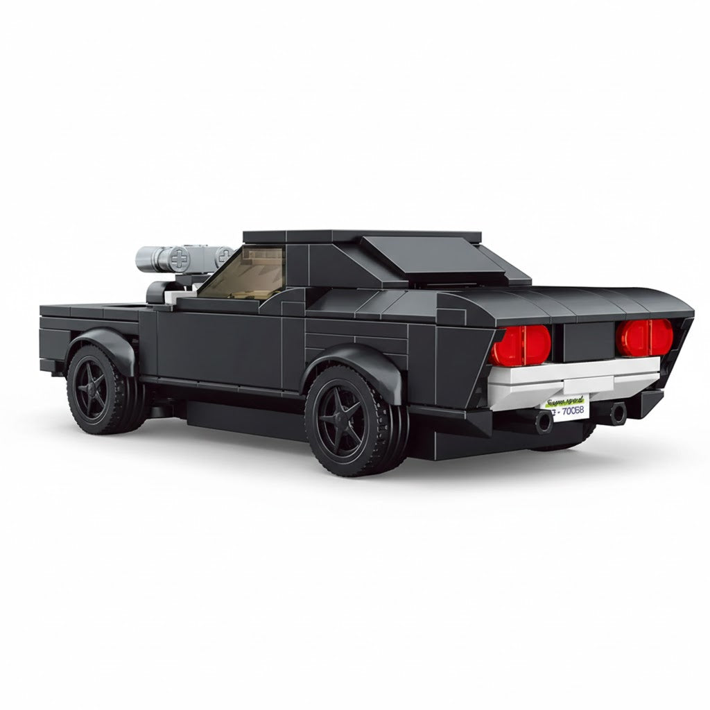 BLOCK RC CAR CZARNY SPORTOWY STEROWANY SAMOCHÓD Z KLOCKÓW, 249 EL., 1:20