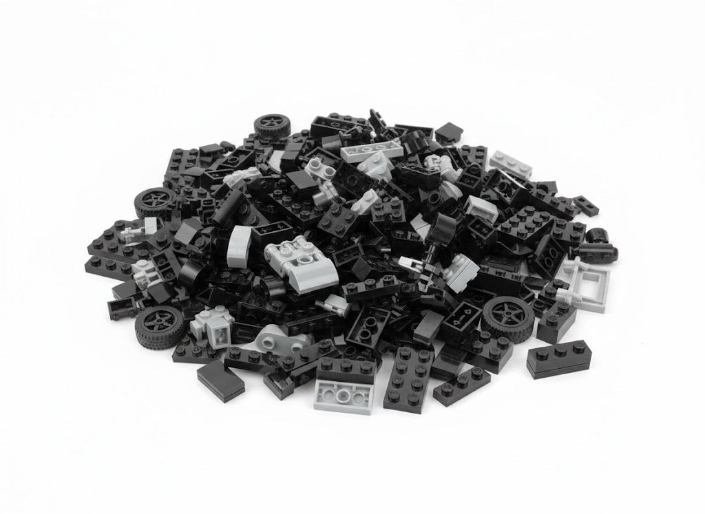 BLOCK RC CAR CZARNY SPORTOWY STEROWANY SAMOCHÓD Z KLOCKÓW, 249 EL., 1:20