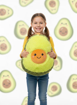PLUSZOWY AVOCADO 45 CM MEGA MIĘKKA MASKOTKA PODUSZKA, UROCZY PREZENT