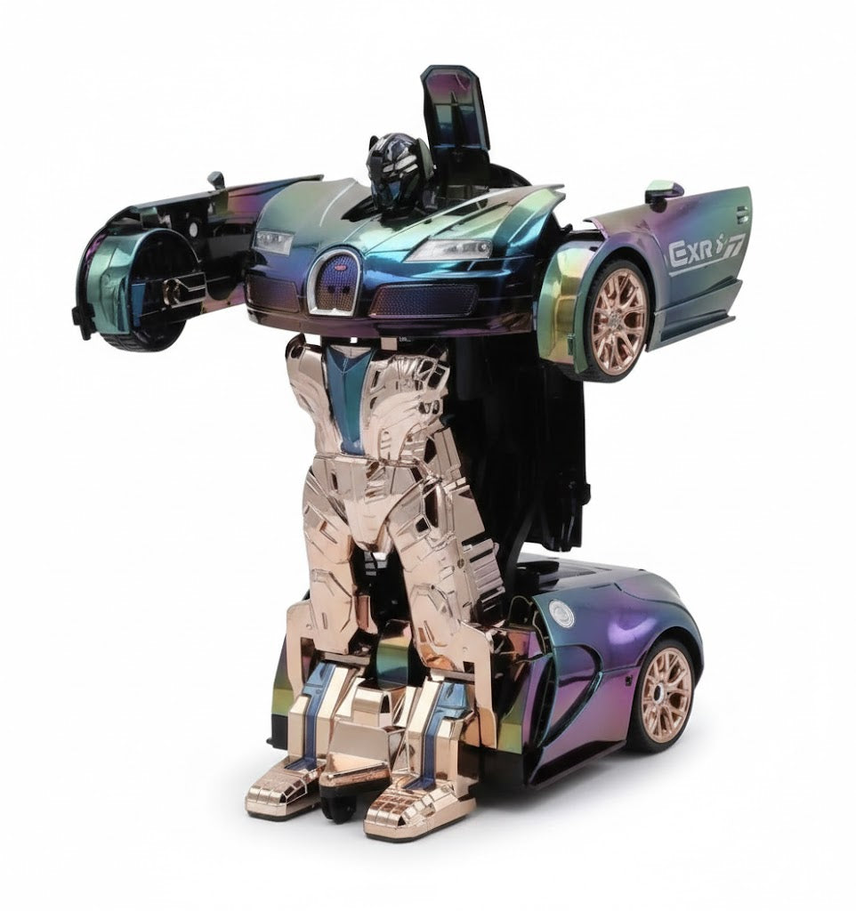 SAMOCHÓD RC TRANSFORMER 1:10, DUŻY ROBOT 48 CM