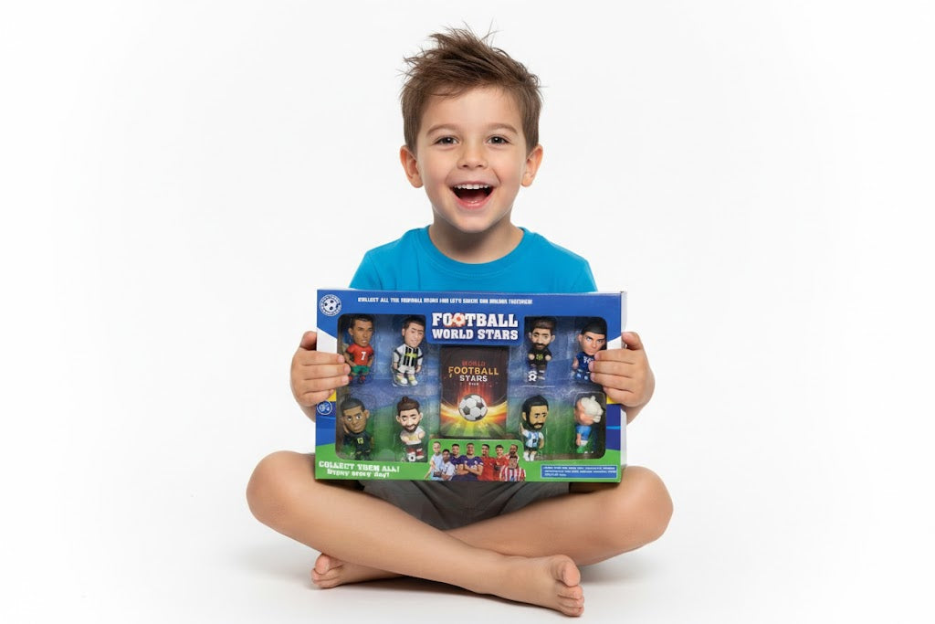 ZESTAW MINI FIGUREK PIŁKARZY 6CM FOOTBALL STARS + BRELOK GRATIS PREZENT
