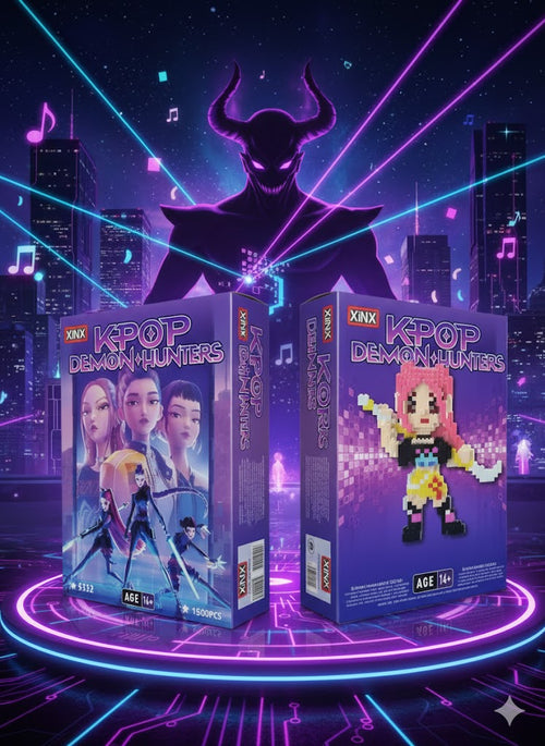 KLOCKI 3D FIGURKA KPOP DEMON HUNTERS MIRA ŁOWCZYNIE DEMONÓW 1500 PCS