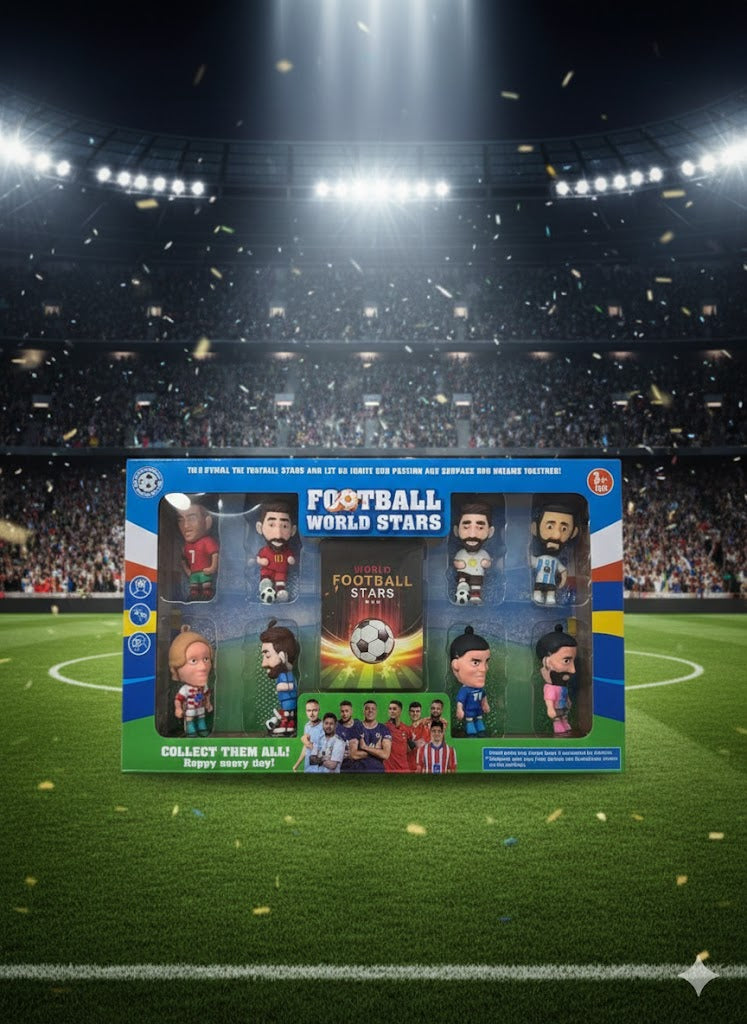 MEGAPAKA GWIAZD FUTBOLU! KOLEKCJONERSKI ZESTAW FIGUREK PIŁKARSKI