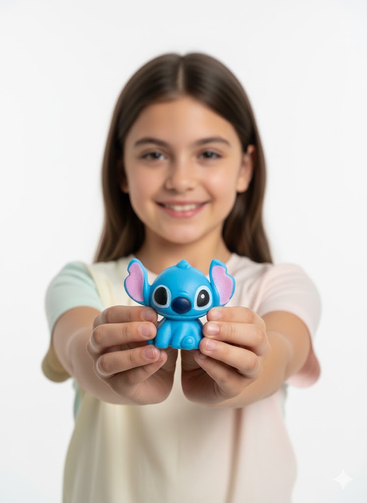 NIEBIESKI OBCY SQUISHY ANTYSTRESOWY 7 CM MIĘKKI GNIOTEK SENSORYCZNY GNIOTKI