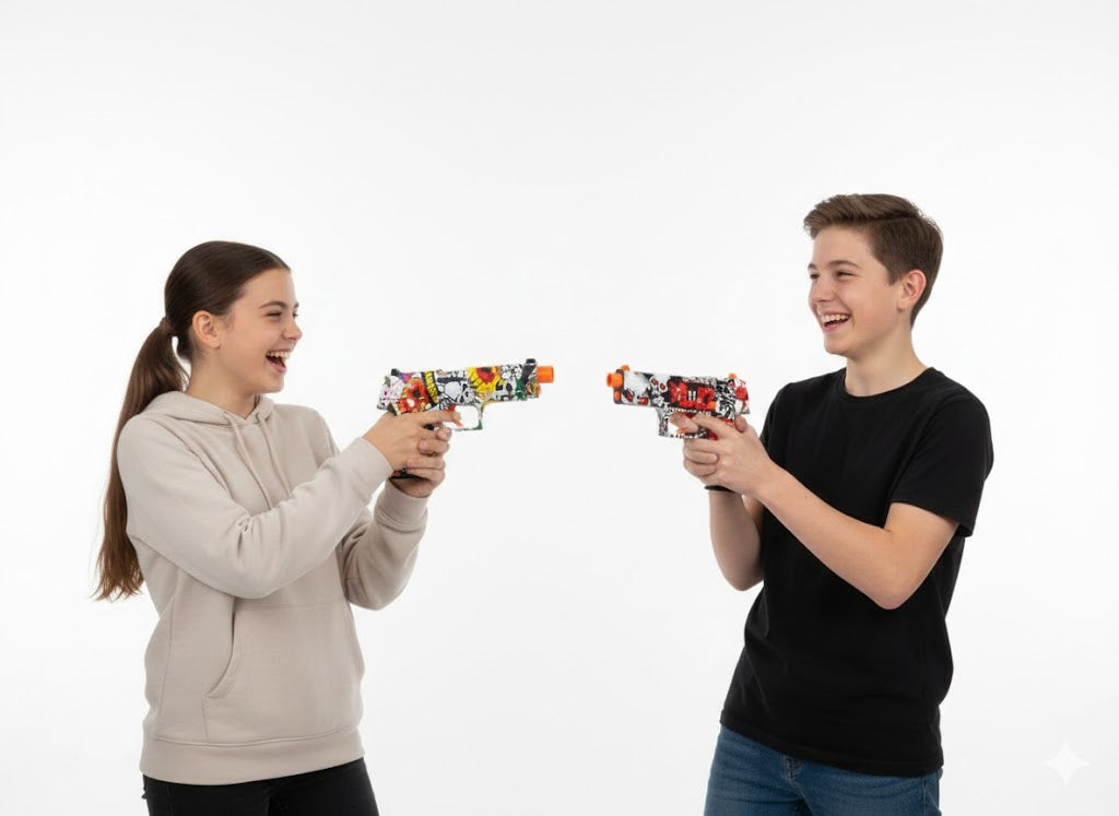 PISTOLET NA KULKI ŻELOWE (HYDROŻEL) + CELOWNIK 2 WERSJE PREZENT DLA CHŁOPCA