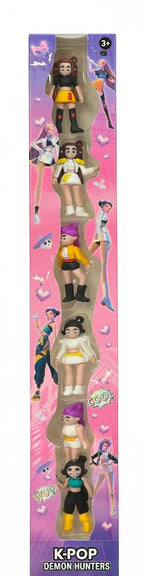 K-POP DEMON HUNTERS: ZESTAW KOLEKCJONERSKICH FIGUREK (6 SZT.)