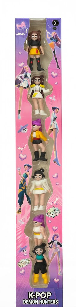 K-POP DEMON HUNTERS: ZESTAW KOLEKCJONERSKICH FIGUREK (6 SZT.)