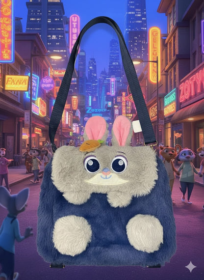 PLUSZOWA TORBA-PLECAK KRÓLIK JUDY 25×25 CM + LOSOWY BRELOK GRATIS ZOOTOPIA