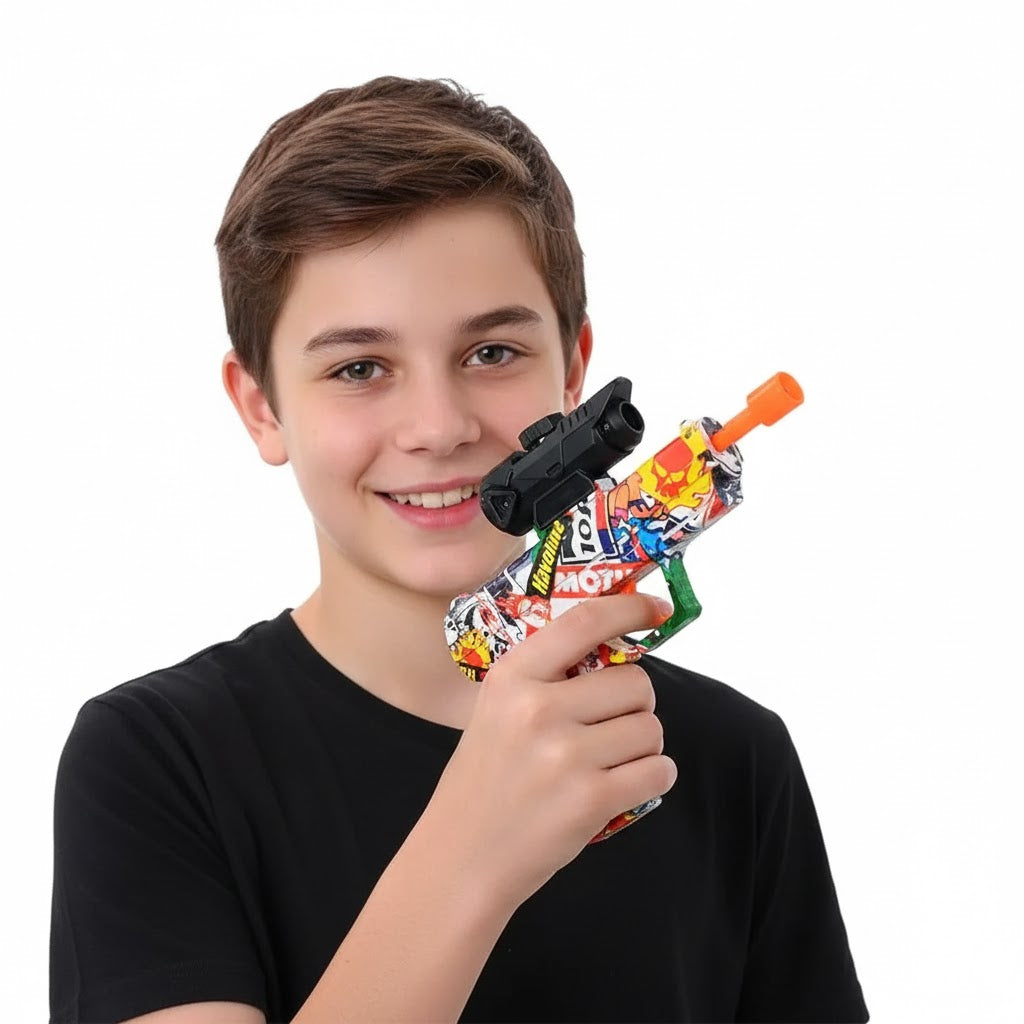 PISTOLET NA KULKI ŻELOWE (HYDROŻEL) + CELOWNIK 2 WERSJE PREZENT DLA CHŁOPCA