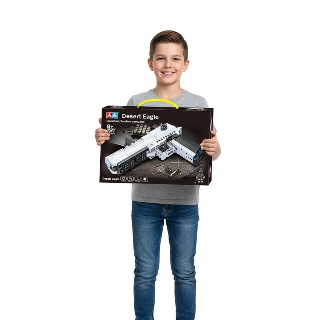 PISTOLET DESERT EAGLE Z KLOCKÓW (415+ CZĘŚCI)